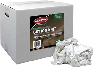 Picture of Dynamic 20Lb Box Recycled White Cotton Knit Wiping Cloth