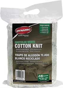 Picture of Dynamic 4lb Block Recycled White Cotton Knit Wiping Cloths